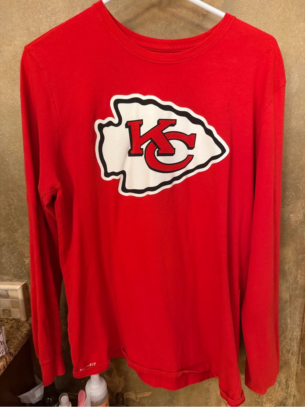 Nike Red Kansas City Chiefs Long-Sleeve Tee